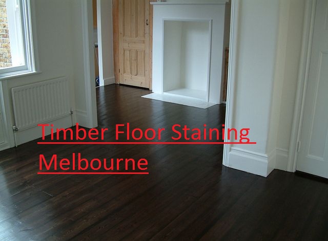 Timber floor staining Melbourne